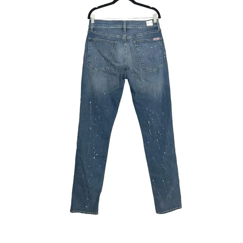 NWOT Hudson Blake Paint Splatter Slim Fit Jeans 31 in CPS